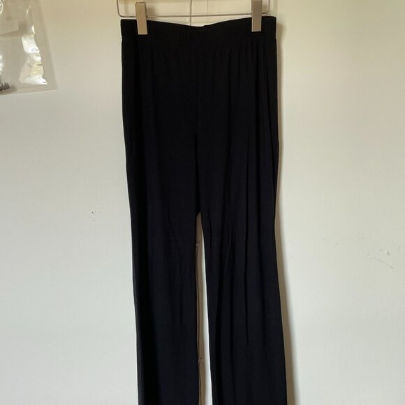 St. John knit black pants with elastic waist, size S-M - Picture 1 of 4